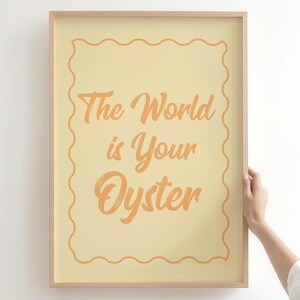 Yellow Oyster Print: Coastal Cowgirl Beach House Wall Art (Digital Download)