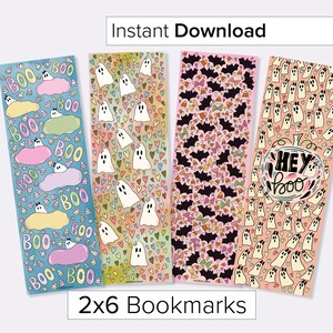 Halloween Bookmarks-printable Halloween Bookmarks-cute Bookmarks ...