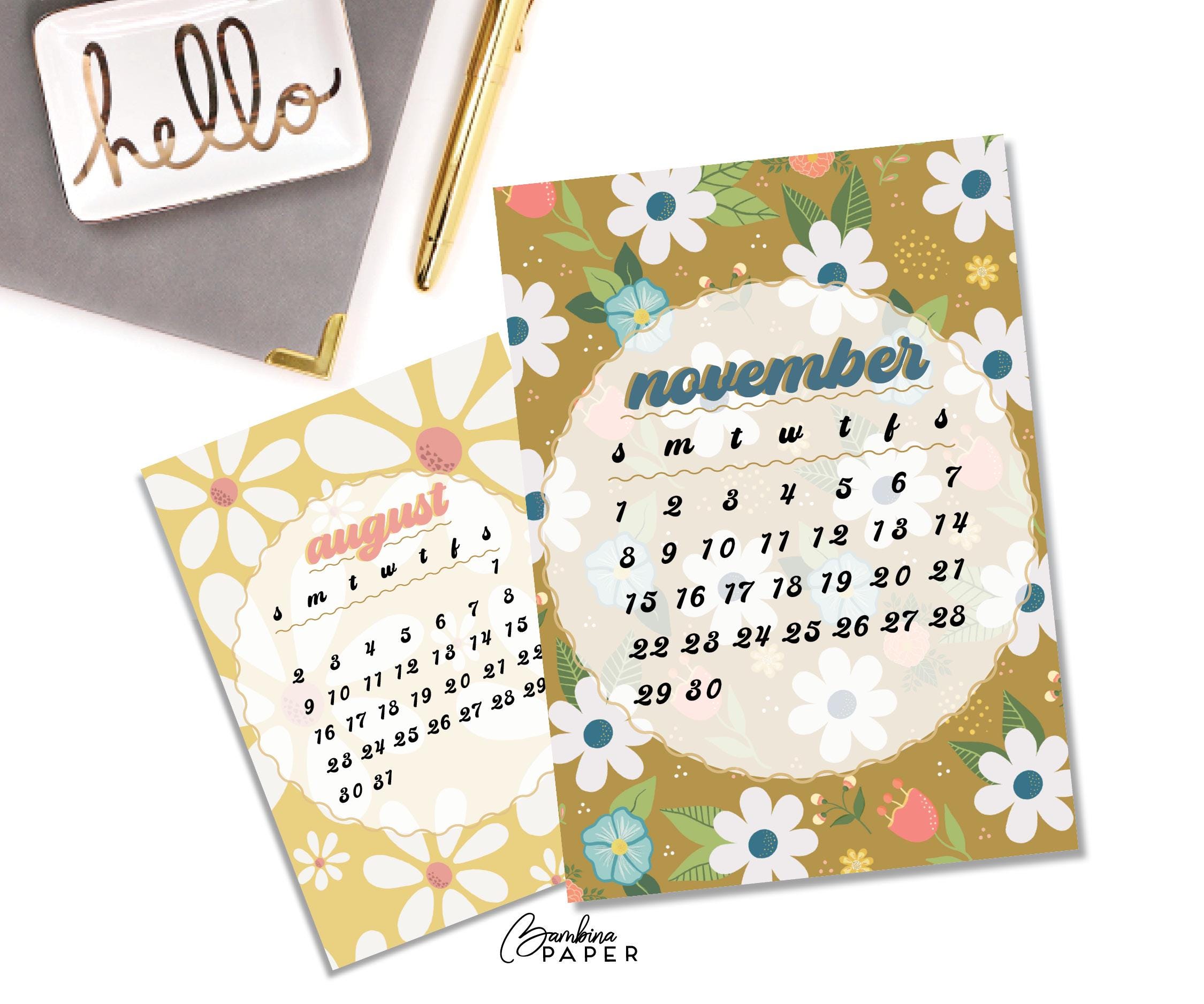 2026 Floral Teacher Planner Printable | Wall Calendar PDF | Instant ...