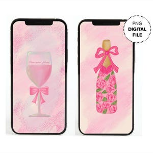 Cell Phone Wallpaper, Aesthetic Wallpaper, Floral Cell Phone Wallpaper, Botanical Background, Mobile Screen Design, Phone Decor, Digital Art