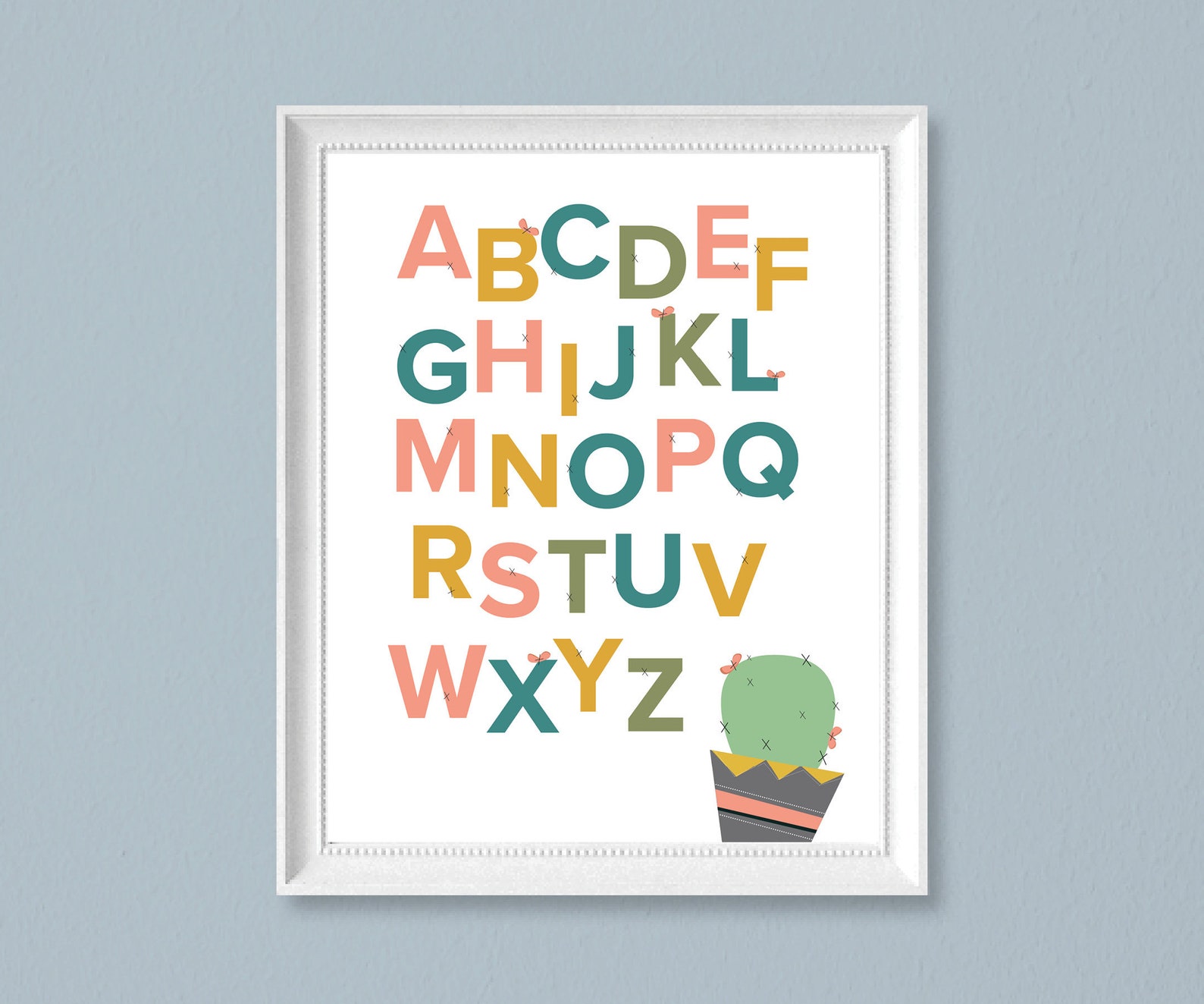 ABC Nursery Artnursery Postersalphabet Postersalphabet Nursery Decor