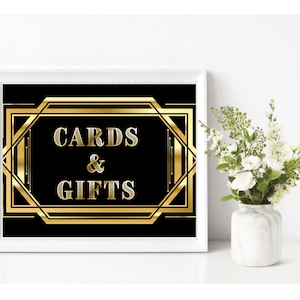 Roaring 20s Decorations, Gatsby Cards & Gifts Wedding Sign, Gatsby Birthday, Roaring 20s decorations, Gatsby Wedding Decorations, 20s Signs