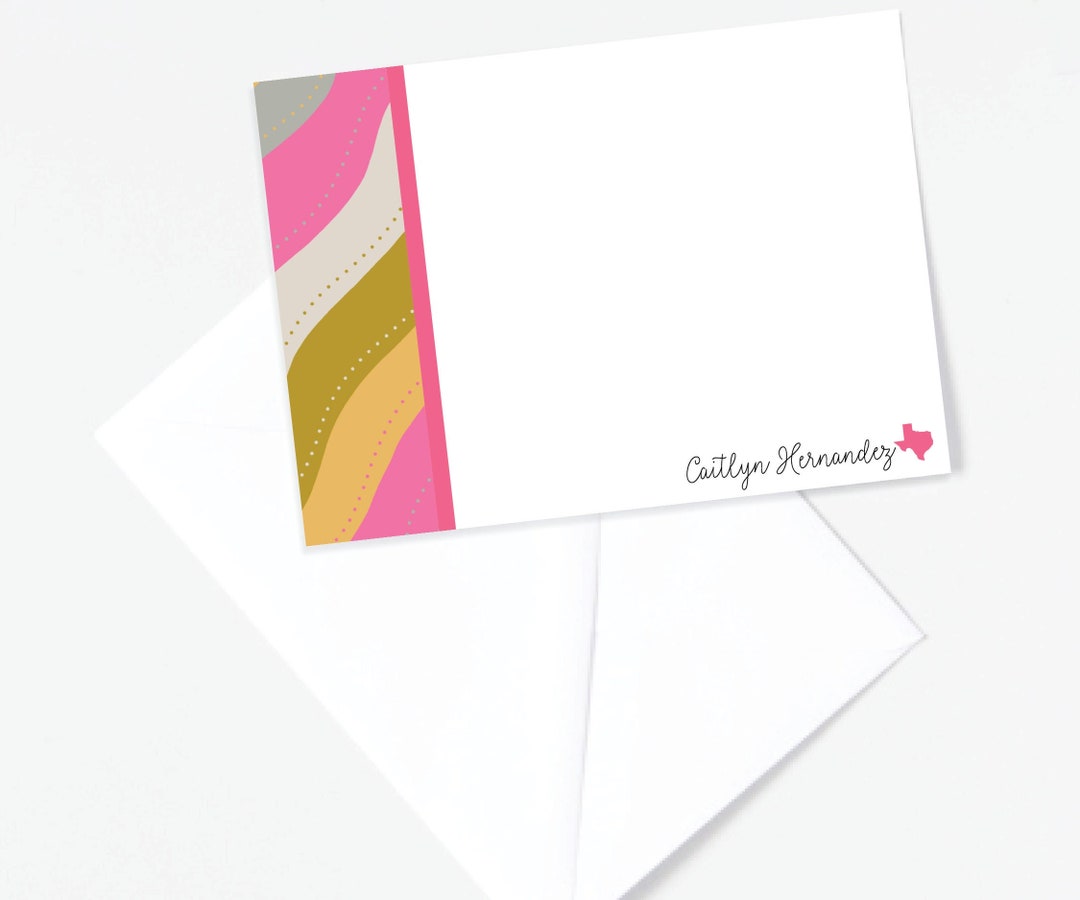 State Stationery Setspersonalized Stationery Setsnote Cardscustommovingthank You Cards