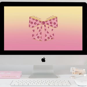 Desktop Wallpaper, MacBook Wallpaper, Desktop Background, Aesthetic Wallpaper, Digital Download, Laptop Background, Coquette Aesthetic