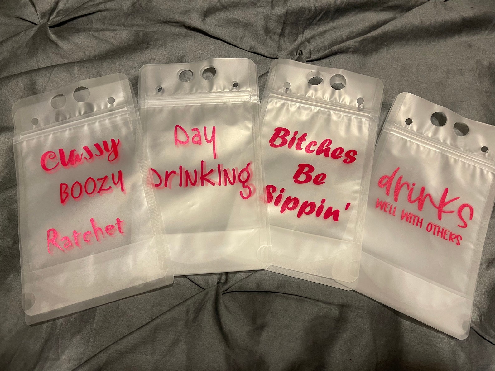 Reusable drink pouchesfun drinksadult Etsy