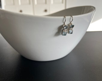 Sterling Silver Dainty LightWeight Semi Precious Stone Earrings