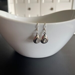 Sterling Silver Dainty LightWeight Semi Precious Stone Earrings
