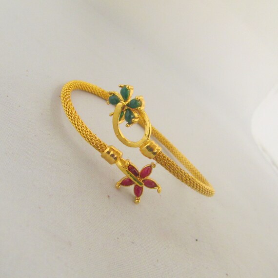 Light weight sale gold kada bangles