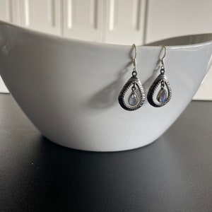 Sterling Silver Dainty LightWeight Semi Precious Stone Earrings