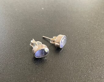 Sterling Silver Dainty LightWeight Semi Precious Stone Earrings