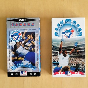 Toronto Blue Jays World Series 1992 and 1993 commemorative set of VHS tapes
