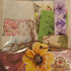 Papeles originales pintados a mano, técnica mixta para arte de diario, arte de álbumes de recortes, papeles de collage, más de 25 piezas