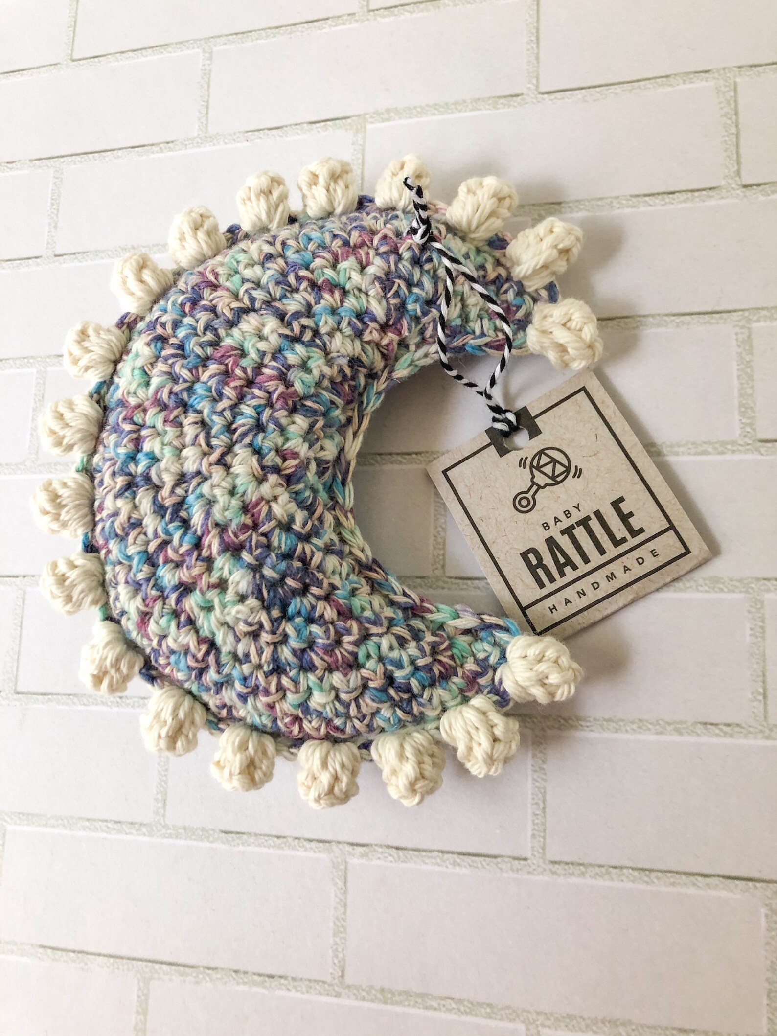 Boho Celestial Moon Rattle Baby Rattle Baby Shower Gift Etsy