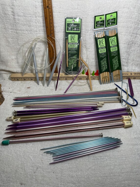 Knitting Needle Set with Bamboo and Metal Assortment - Etsy.de