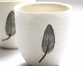 Sage leaf cups (listing is for the pair)