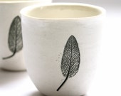 Sage leaf cups (listing is for the pair)