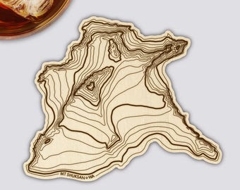 Mt Shuksan Coaster | Wood Coaster Topography Map | Washington Mountain