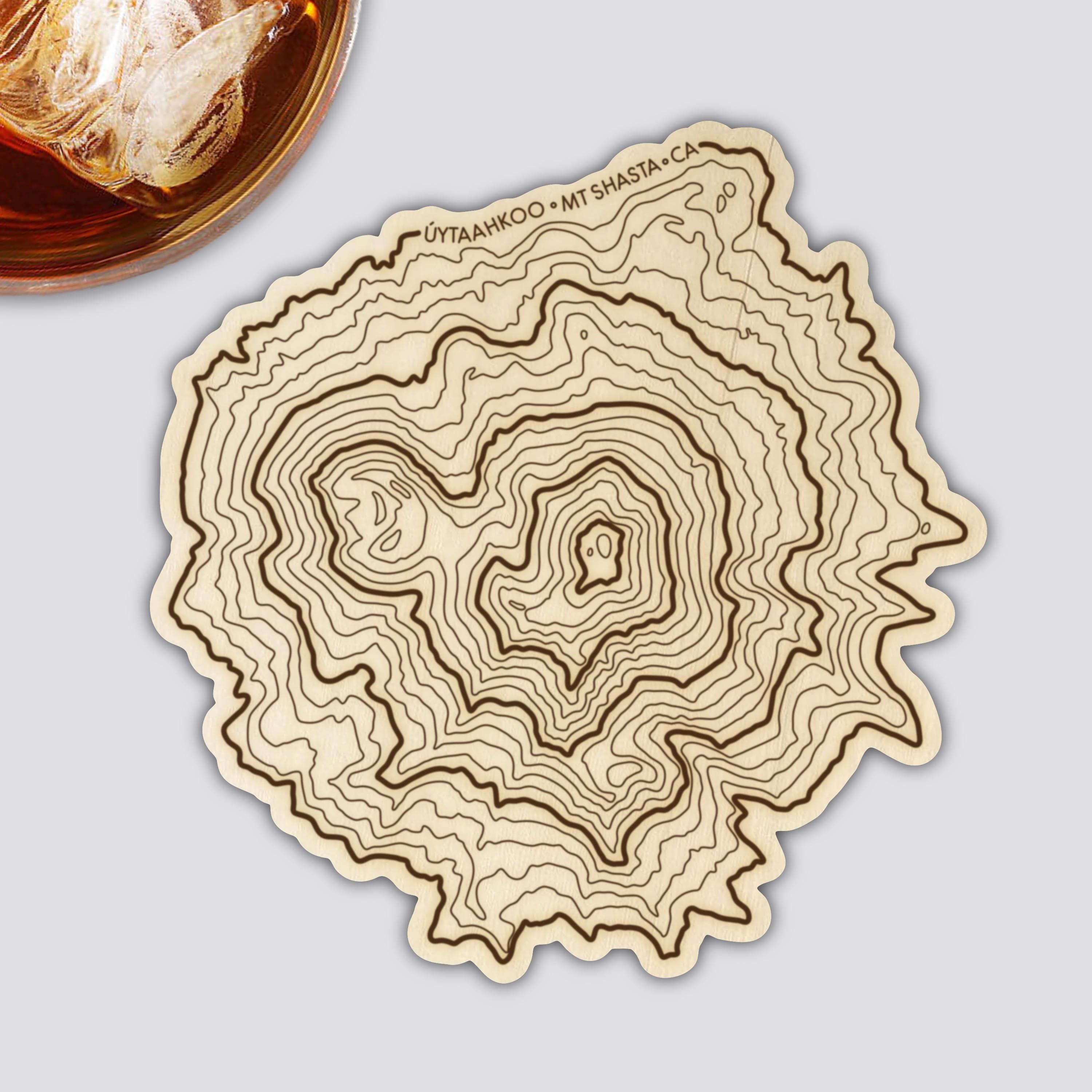Colcano Coaster Layout California Volcano Coasters Set | Handmade Wooden Coaster | California ...