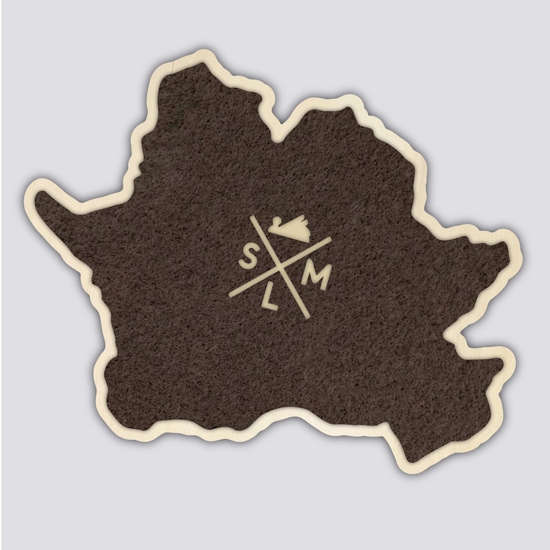 Colcano Coaster Layout California Volcano Coasters Set | Handmade Wooden Coaster | California ...