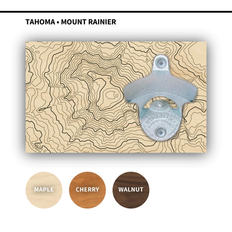 Design by SML WA Volcano Topographic Map Beer Glass - Thumbnail 3