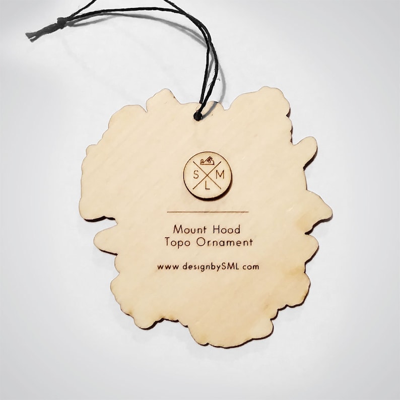 Mount Hood Topography Ornament