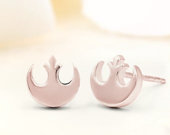 Star Wars Rebel Alliance Earring Studs in Silver or Gold