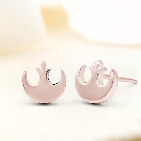 Star Wars Rebel Allianz Ohrstecker in Silber oder Gold