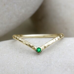 Cinturino Chevron Emerald V rifinito a martello