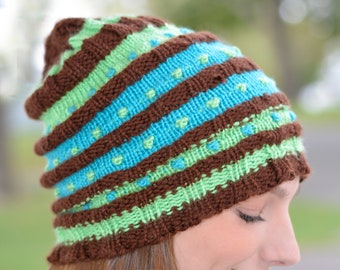 PDF ONLY Loom Knit Winter Totem Hat
