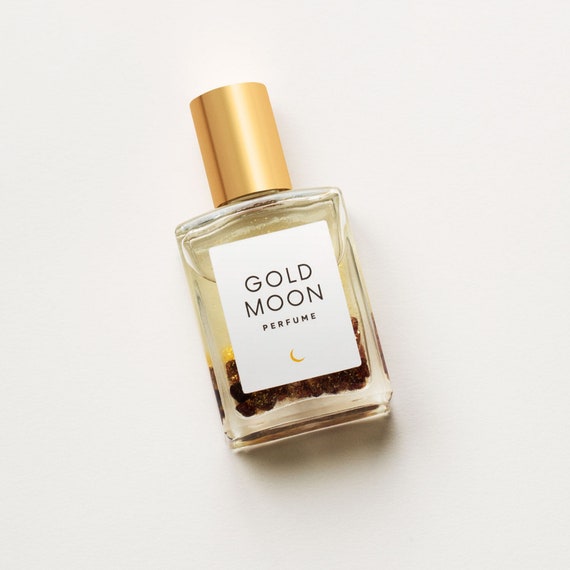 Gold Moon Perfume Oil – Vanilla Jasmine Amber Sandalwood – Garnet