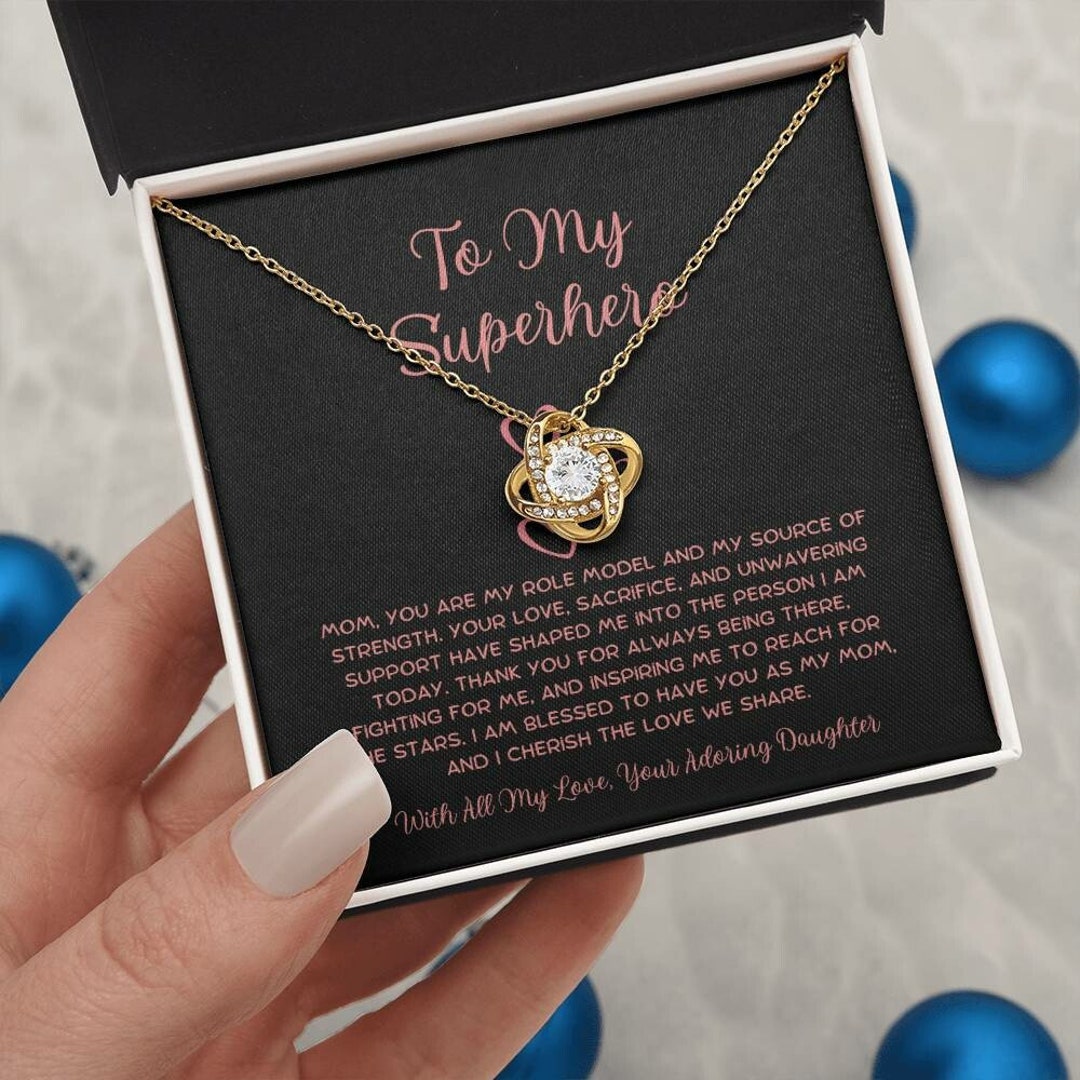 Mom Necklace Gift With Heartfelt Message, Gift for Mom From Daughter ...