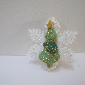 Snowflake Pin Snowflake Brooch Christmas Brooch Christmas Pin Holiday Pin Winter Pin Woman Gift For Her