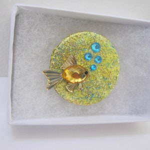 Fish Pin Fish Brooch Goldfish Pin Fish Jewelry Goldfish Pin Woman Teen Gift Idea For Her