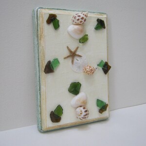 Sea Shell Wall Decor Beach Decor Shell Art Home Decor Sea Shell Wall Hanging Beach Glass Wall Decor Gift idea