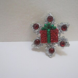 Snowflake Christmas Brooch Snowflake Christmas Pin Christmas Pin Christmas Brooch Holiday Pin Woman Gifts Gift Idea
