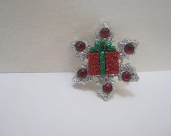Snowflake Christmas Brooch Snowflake Christmas Pin Christmas Pin Christmas Brooch Holiday Pin Woman Gifts Gift Idea