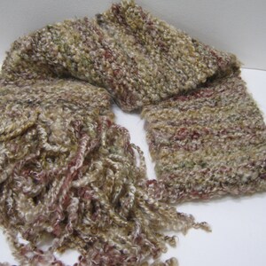 Hand Knit Scarf Chunky Beige Scarf Winter Accessories Winter Scarf Woman Teen For Her Gift Idea
