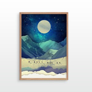 Mountain fine art print. Inspired by ski touring activities. A memory that lasts forever.