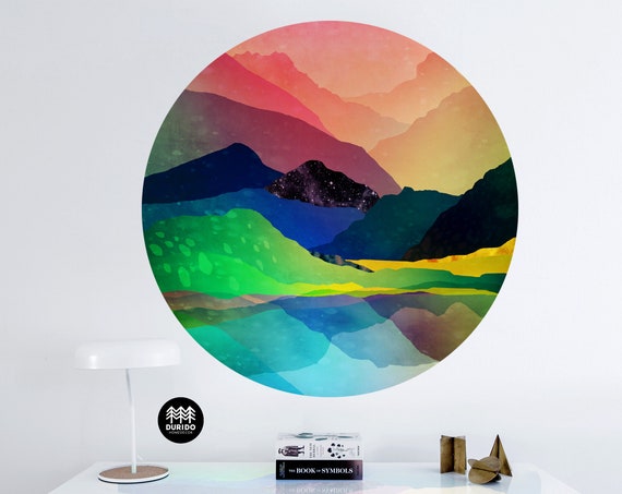 Reusable Wall Decals Durido - Mountain Wall Decal Reusable Wall Decals Durido - Mountain Wall Decal