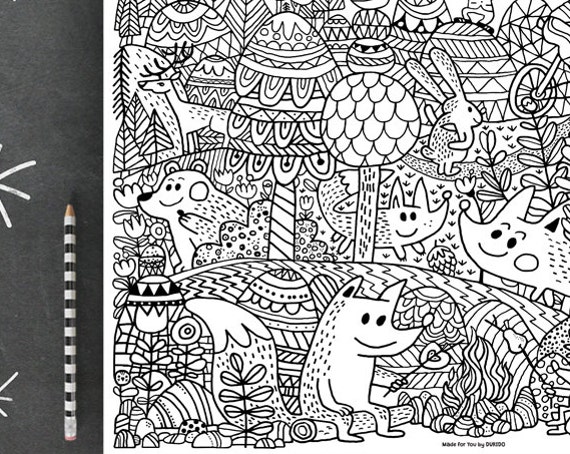 Colouring pages for kids. 16.5 x 24.4 inch