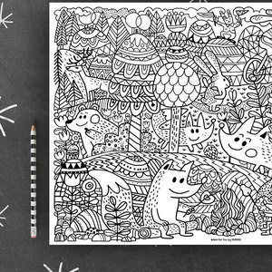 Ausmalbilder für Kinder. 42 x 62 cm