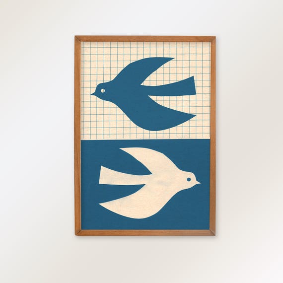 Two birds | Fine art print for decorating your home or office