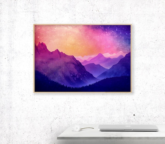 Landscape art print. Beautiful archival print for your wall.