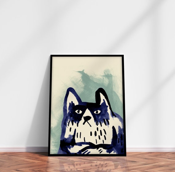 Grumpy cat. Ideal print for decorating your living room or office.