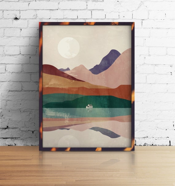 Landscape print. Ideal print for decorating your living room or office.