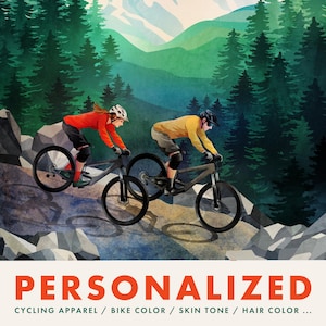 Stampa artistica MTB personalizzata. Un regalo perfetto per gli amanti della MTB. Decorazione perfetta per la tua casa. Un ricordo che ti accompagnerà per sempre.