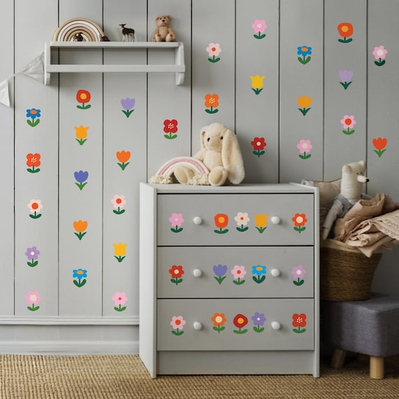 Little Flowers: Original Art, Removable, Self-Adhesive wall decals