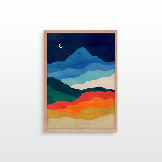 Good night,  landscape fine art print.