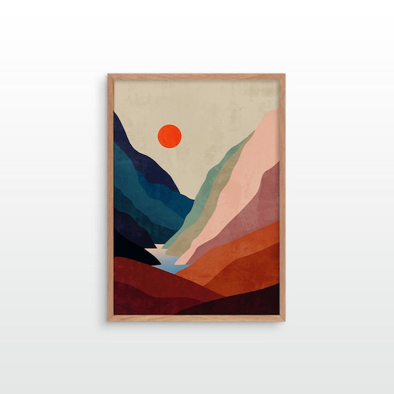 Landscape fine art print. Beautiful Mountains. Ideal print for decorating your home or office.