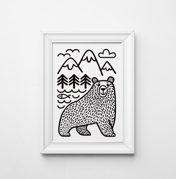 Bear Art print